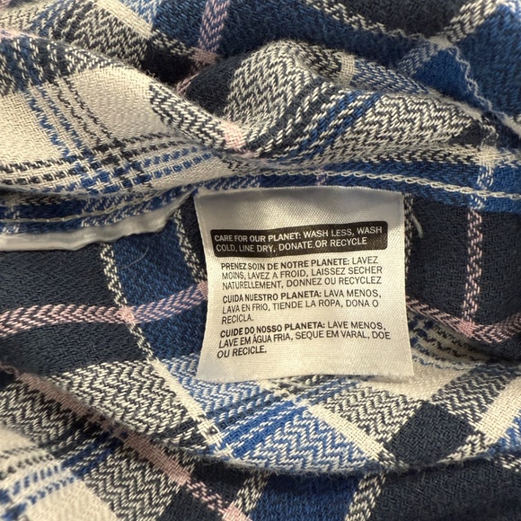 Levi's Men's Medium Classic Western Red Tag Blue Plaid Cowboy Shirt Pearl Snaps - Picture 9 of 9